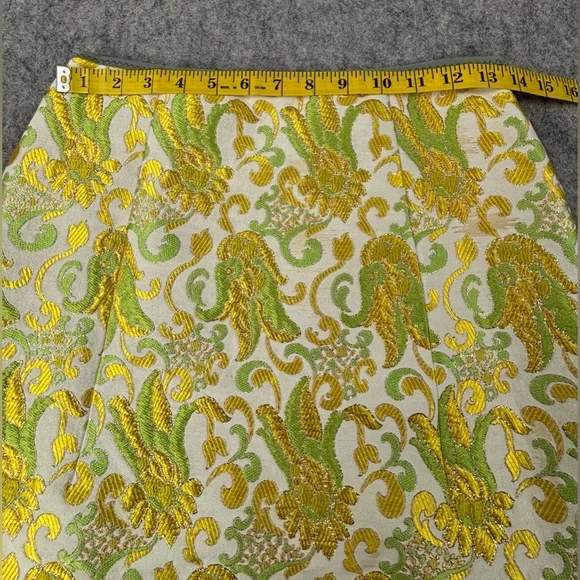 Prada | Brocade Skirt | Silk Blend | Vintage | Mini | Women’s Size 4 (40) - Picture 5 of 14